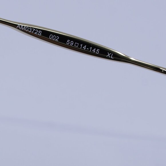 Alexander McQueen AM0372S 002 Sunglasses Gold Aviator Frame, Brown Lenses - Picture 8 of 11